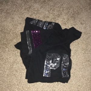 Pink Sequined T shirt